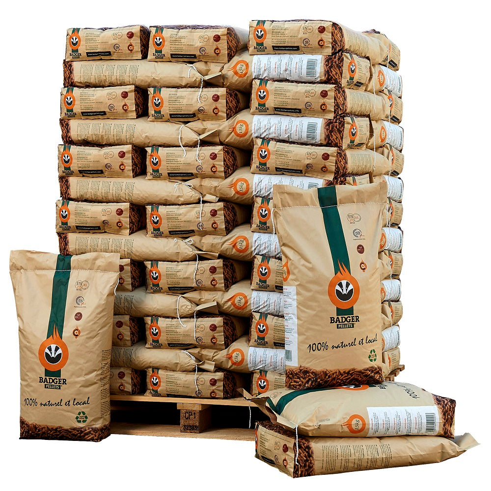 Pellet Badger – Palete com 65 sacos de 15 kg