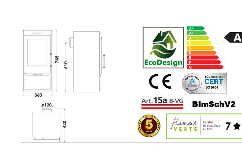 Salamandra Panadero Zahara 6.3kW